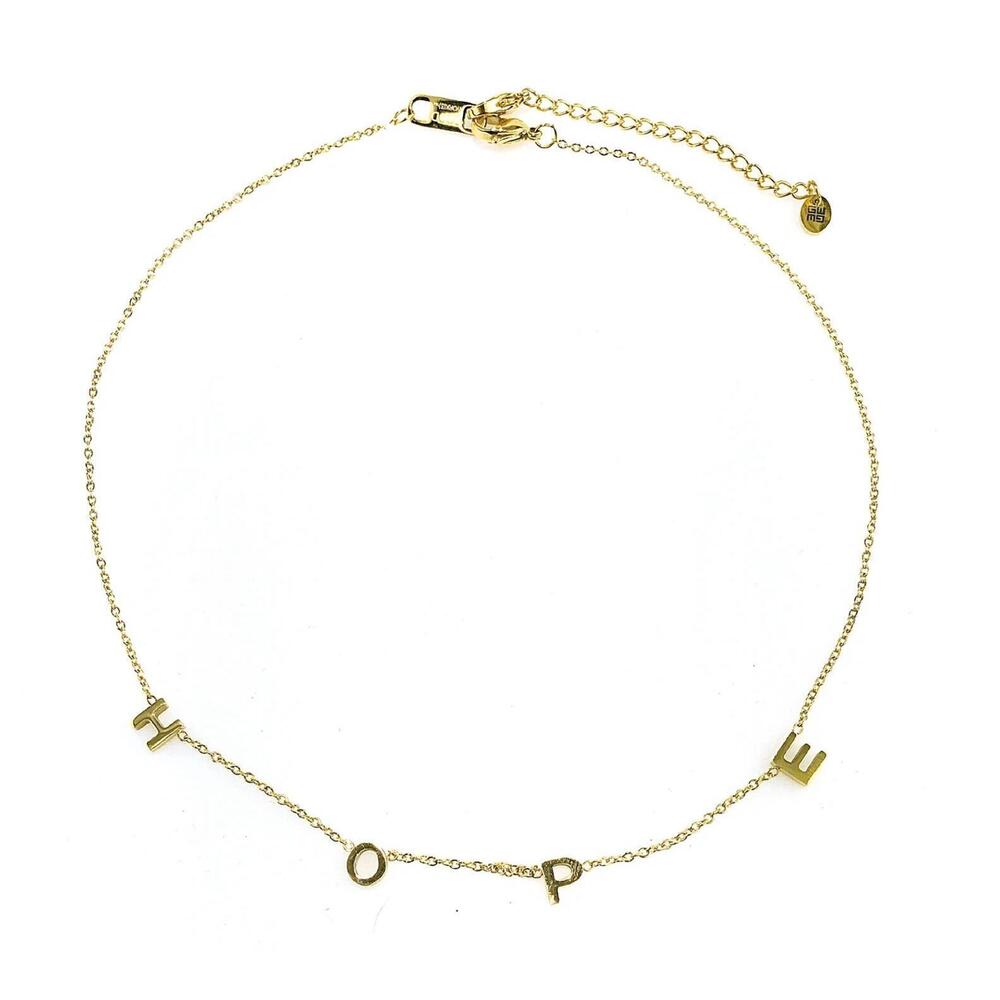 NEW GOOD WORKS women's hope necklace in gold